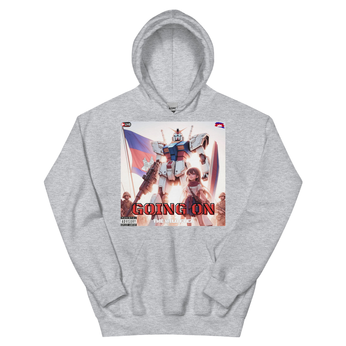 THE WILD EYEZ ALBUM COVER GOING ON HOODIE