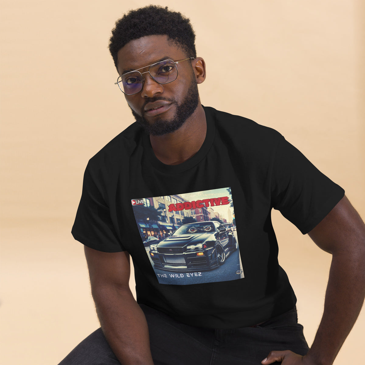 THE WILD EYEZ ADDICTIVE ALBUM COVER T-SHIRT