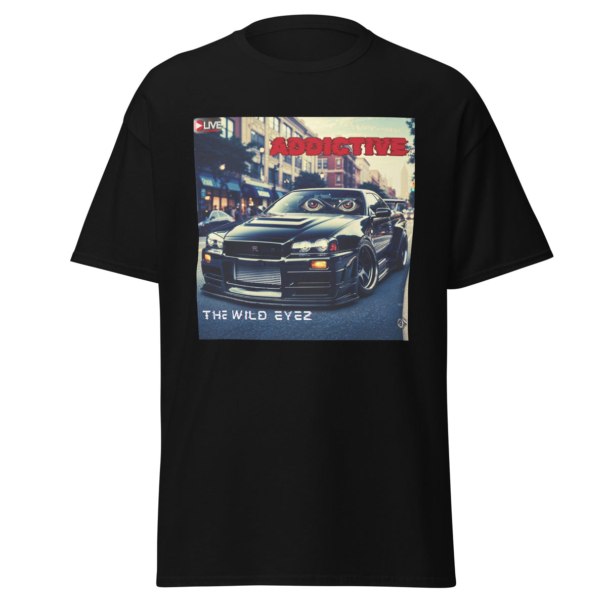 THE WILD EYEZ ADDICTIVE ALBUM COVER T-SHIRT