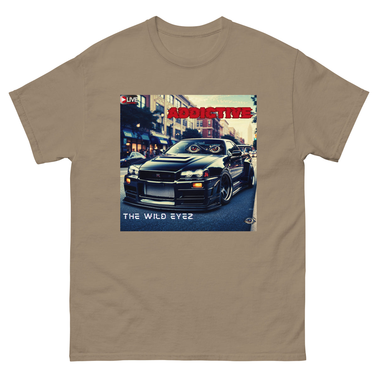 THE WILD EYEZ ADDICTIVE ALBUM COVER T-SHIRT