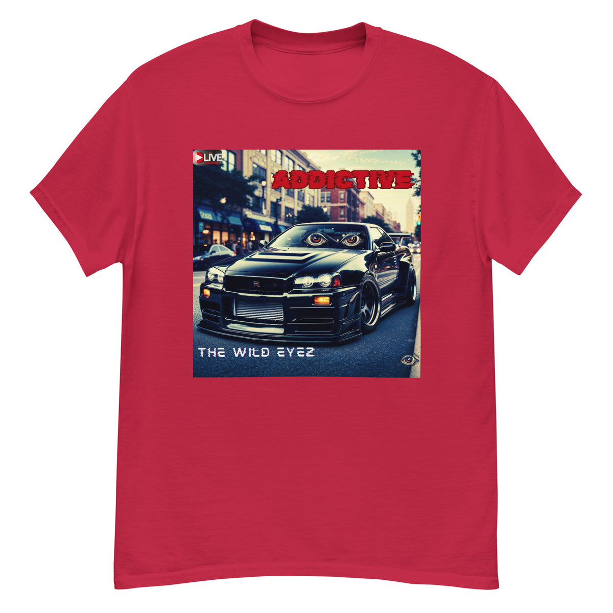 THE WILD EYEZ ADDICTIVE ALBUM COVER T-SHIRT
