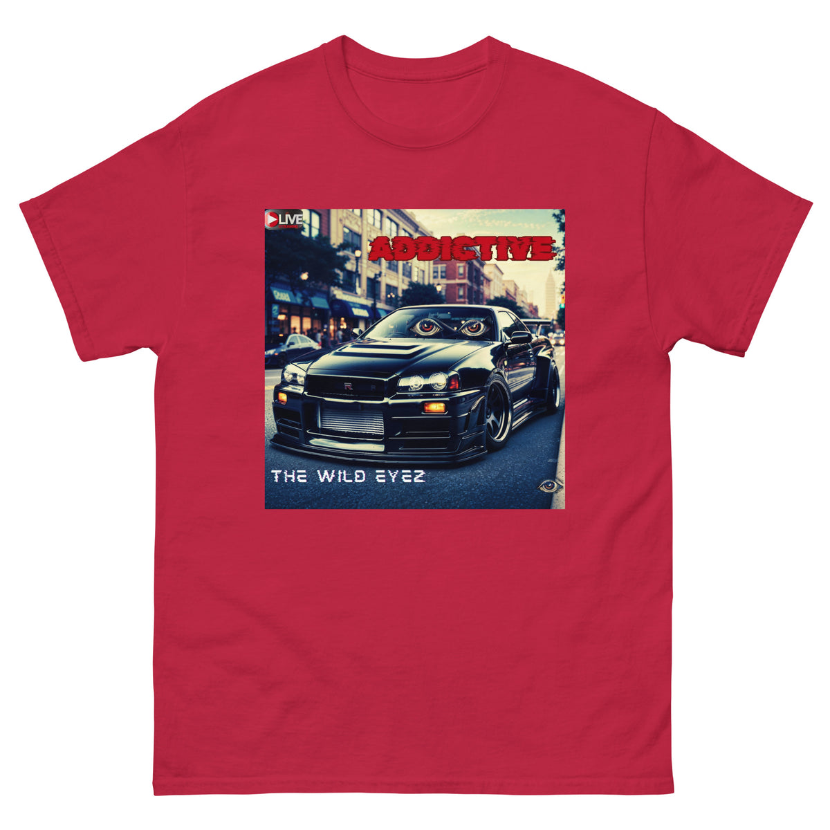 THE WILD EYEZ ADDICTIVE ALBUM COVER T-SHIRT