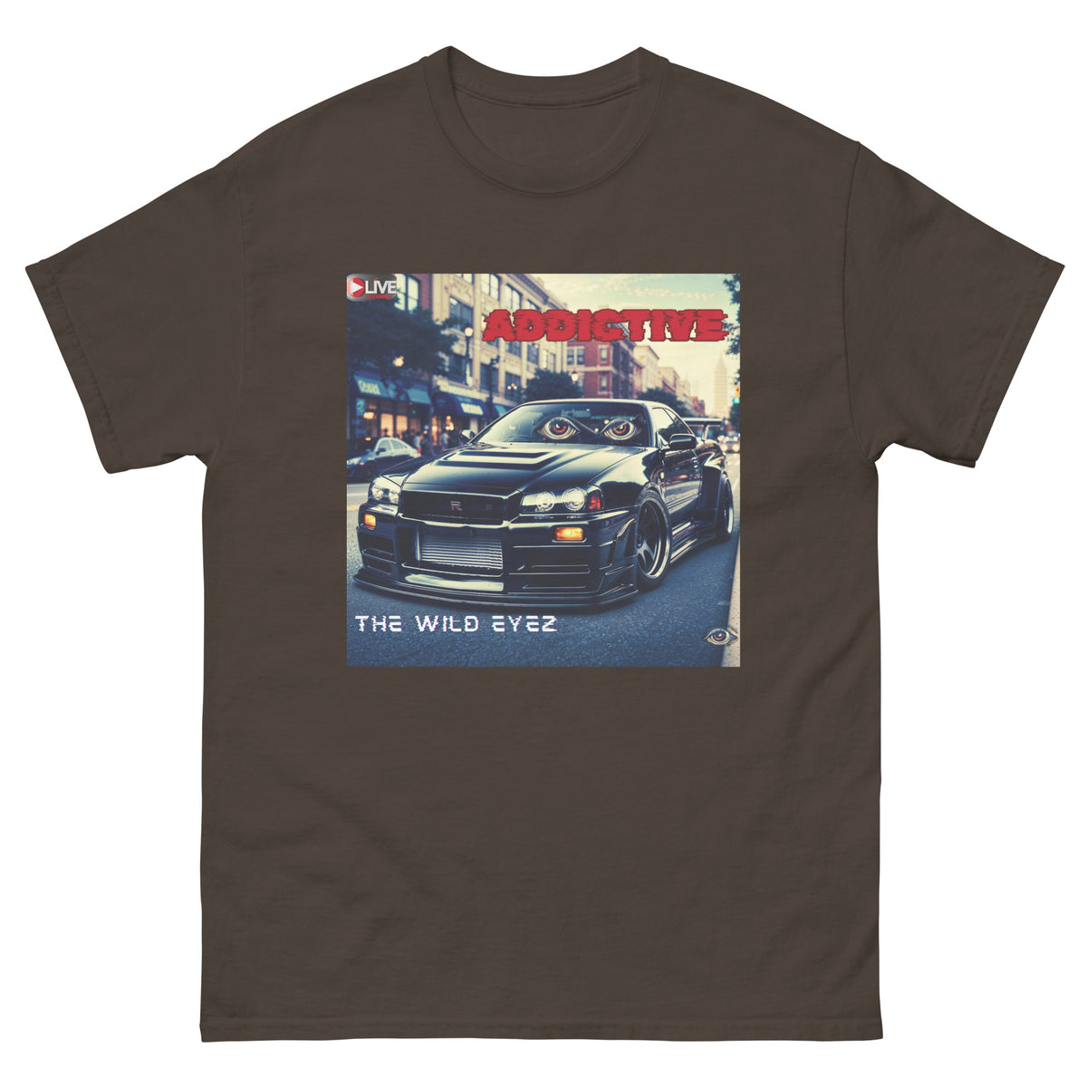 THE WILD EYEZ ADDICTIVE ALBUM COVER T-SHIRT