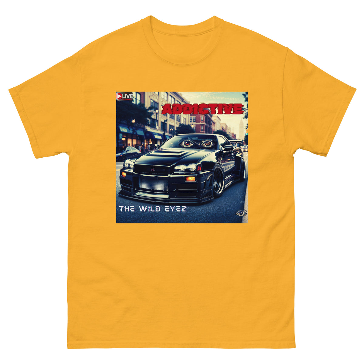 THE WILD EYEZ ADDICTIVE ALBUM COVER T-SHIRT