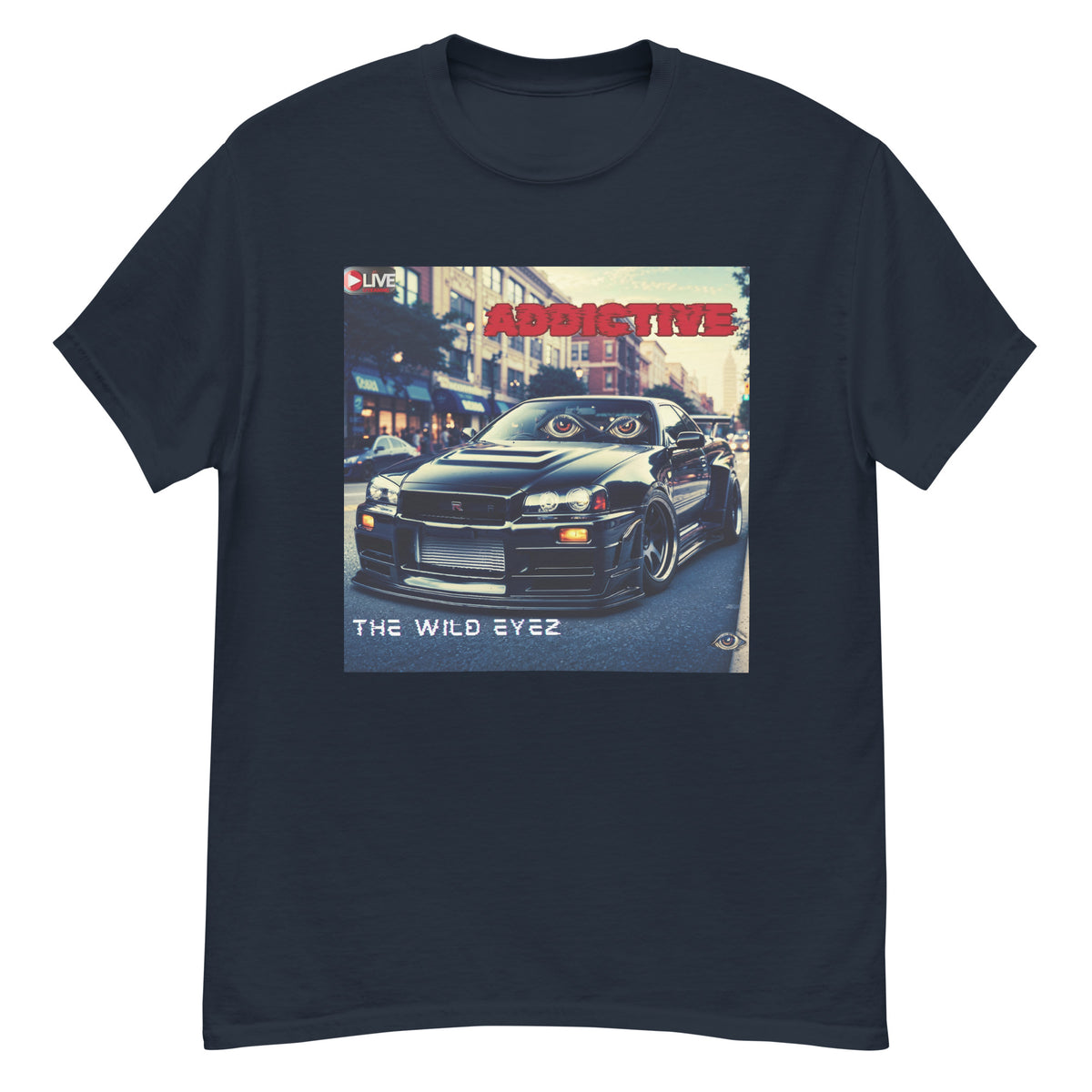 THE WILD EYEZ ADDICTIVE ALBUM COVER T-SHIRT