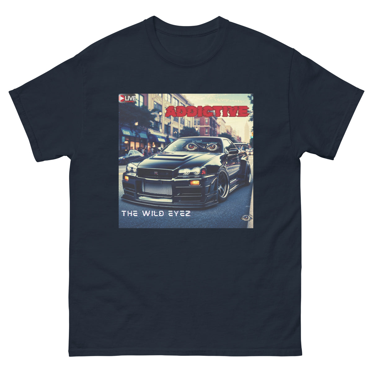 THE WILD EYEZ ADDICTIVE ALBUM COVER T-SHIRT