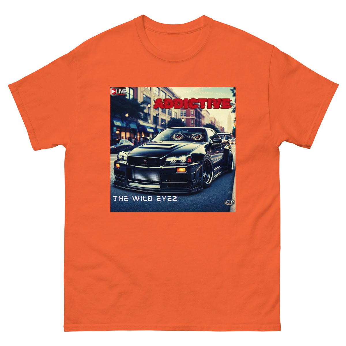 THE WILD EYEZ ADDICTIVE ALBUM COVER T-SHIRT