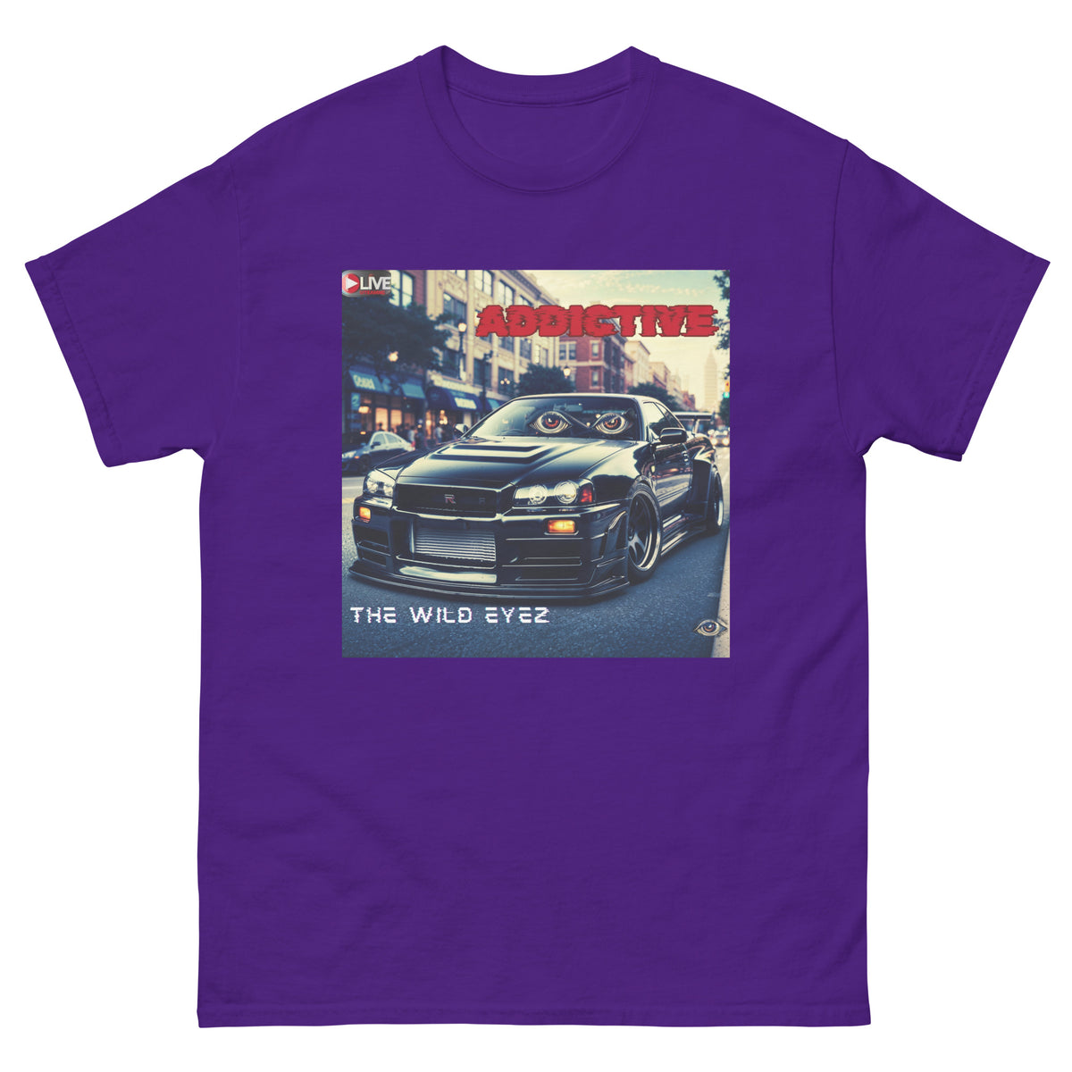 THE WILD EYEZ ADDICTIVE ALBUM COVER T-SHIRT