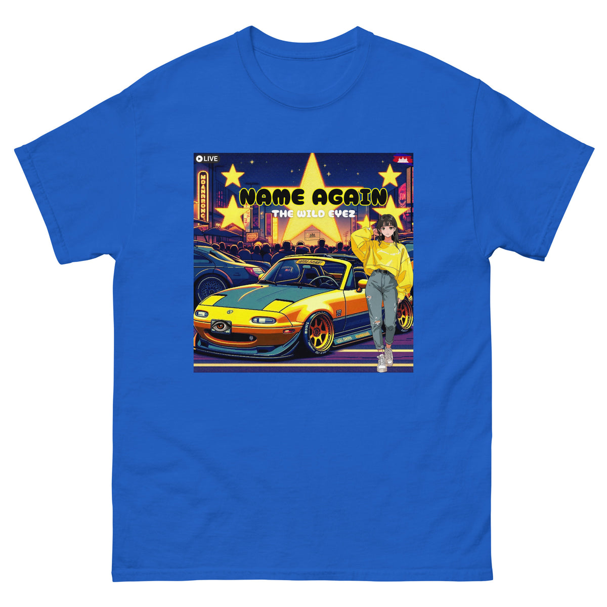 THE WILD EYEZ NAME AGAIN ALBUM COVER T-SHIRT