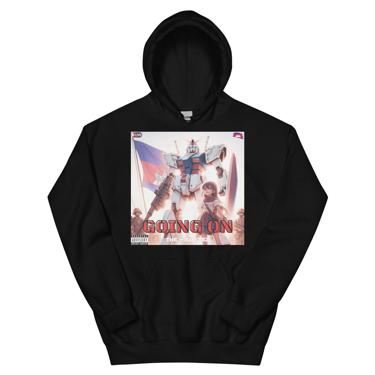 THE WILD EYEZ ALBUM COVER GOING ON HOODIE