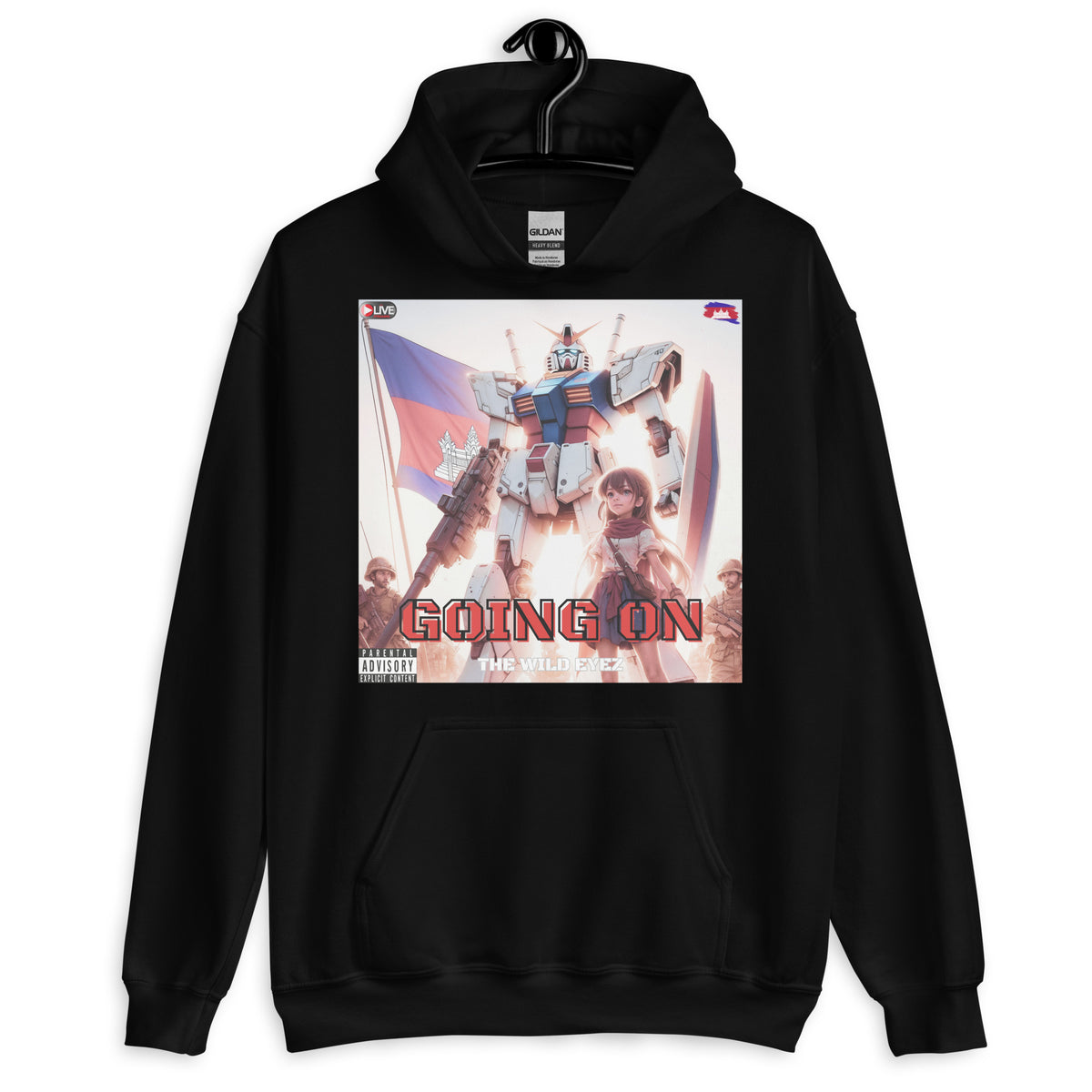 THE WILD EYEZ ALBUM COVER GOING ON HOODIE