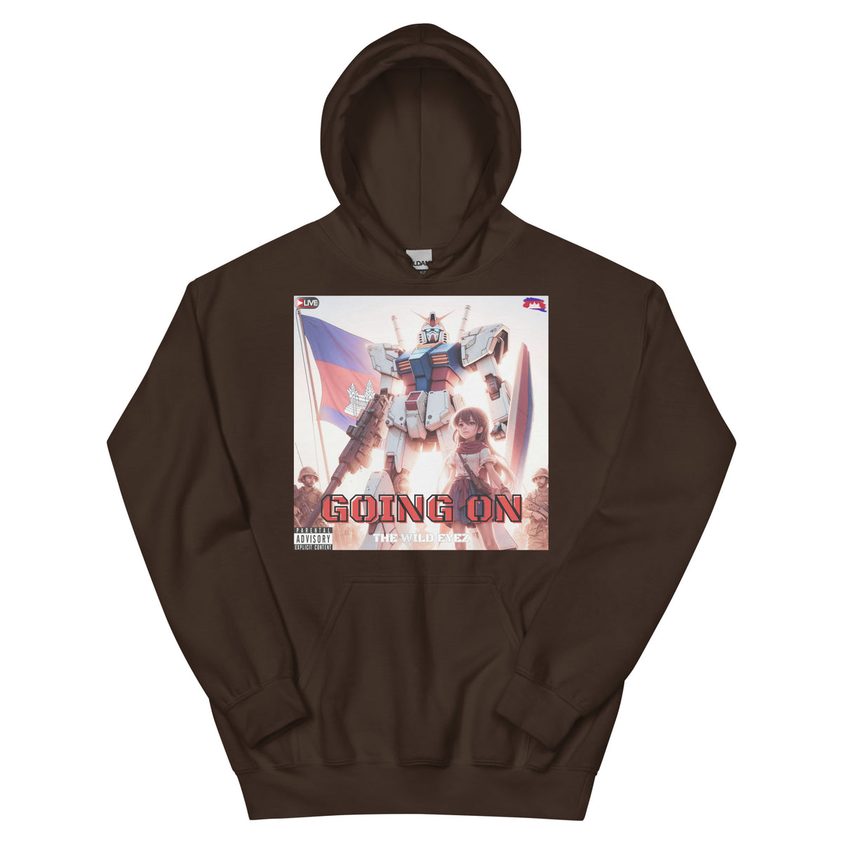THE WILD EYEZ ALBUM COVER GOING ON HOODIE