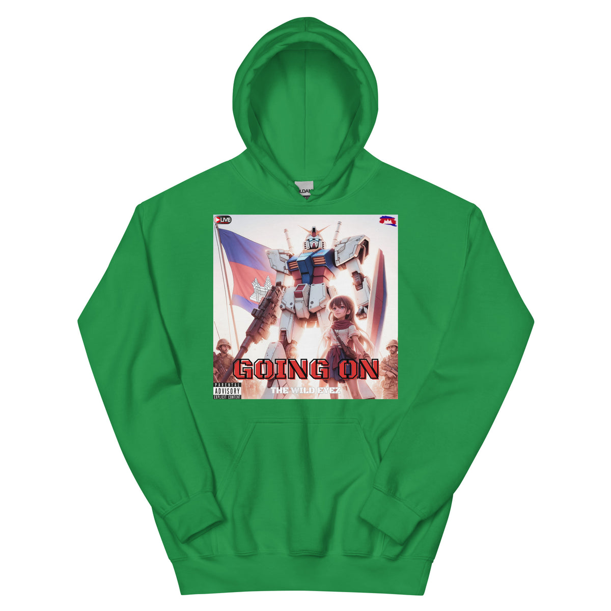 THE WILD EYEZ ALBUM COVER GOING ON HOODIE