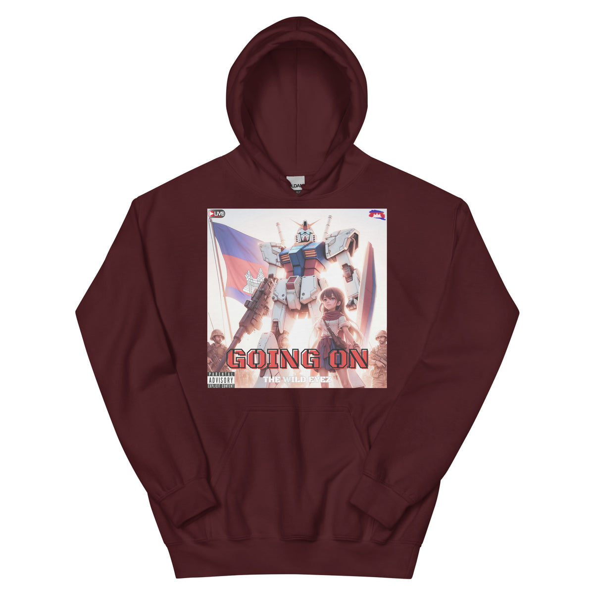 THE WILD EYEZ ALBUM COVER GOING ON HOODIE