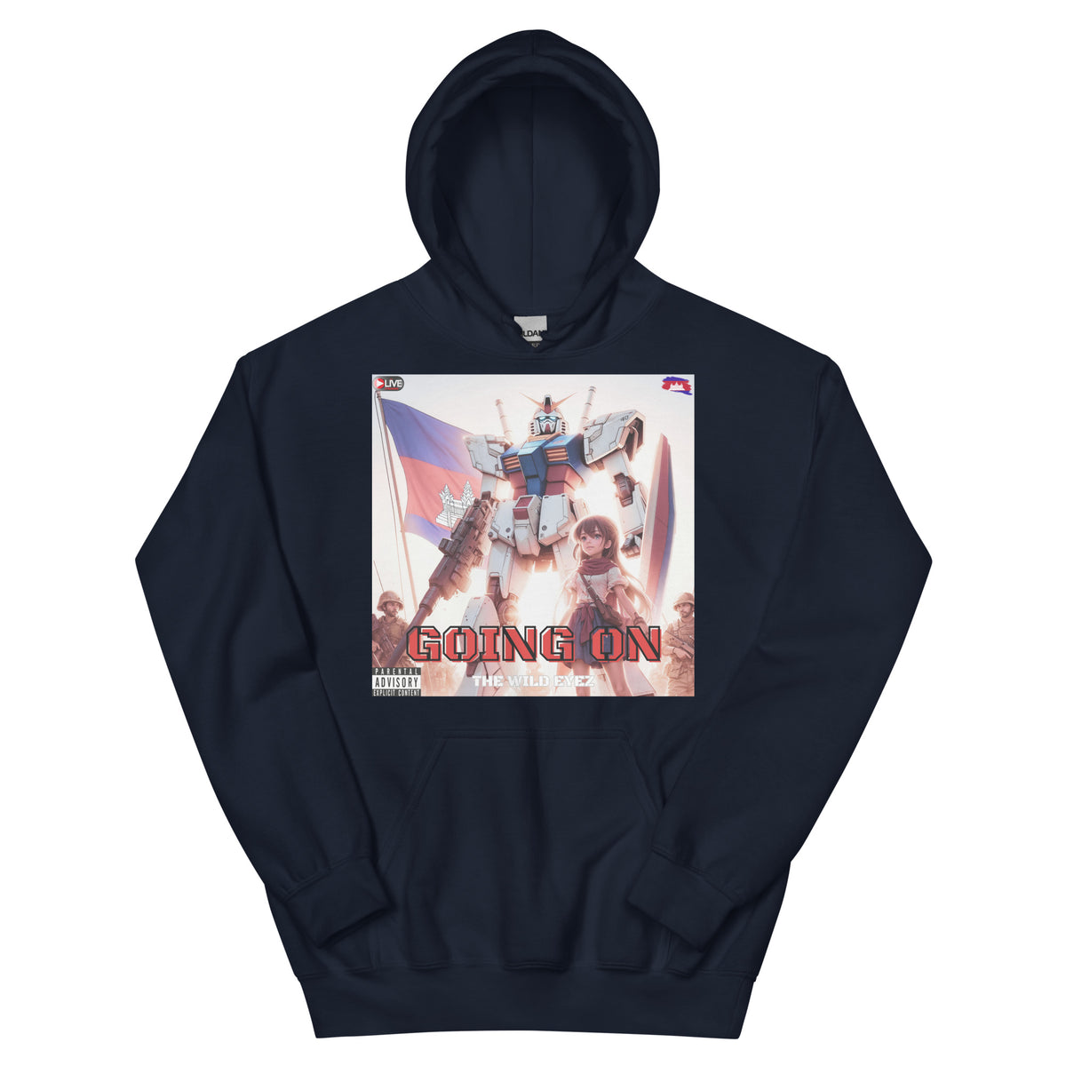 THE WILD EYEZ ALBUM COVER GOING ON HOODIE