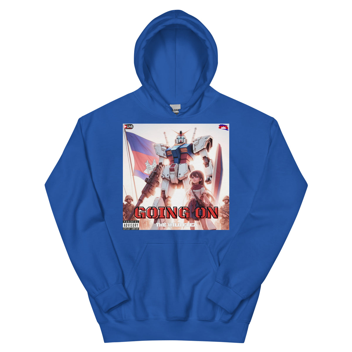 THE WILD EYEZ ALBUM COVER GOING ON HOODIE